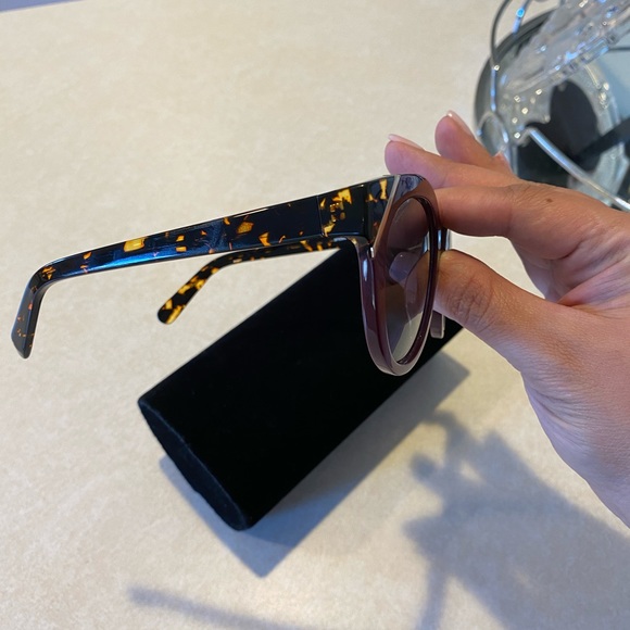 Salvatore Ferragamo Plum/ Tortoise Cateye Sunglass - Picture 3 of 9